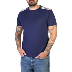 tekstylia Męskie T-shirty z krótkim rękawem Moschino A0781-4305 A0290 Blue Niebieski