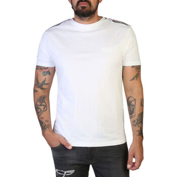 tekstylia Męskie T-shirty z krótkim rękawem Moschino A0781-4305 A0001 White Biały