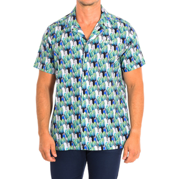 tekstylia Męskie Koszule z długim rękawem La Martina TMC024-PP575-M1082 Zielony