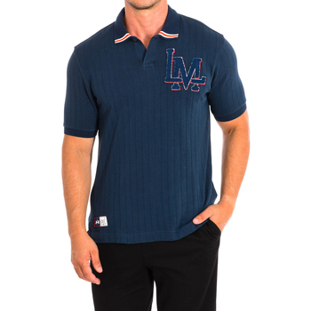 tekstylia Męskie Koszulki polo z krótkim rękawem La Martina TMP019-JS325-07017 Marine