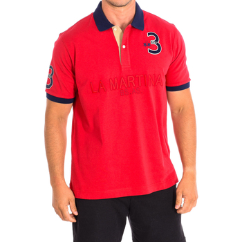 tekstylia Męskie Koszulki polo z krótkim rękawem La Martina TMP600-JS316-06017 Czerwony