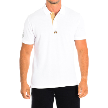 tekstylia Męskie Koszulki polo z krótkim rękawem La Martina TMPE60-PK097-00001 Biały
