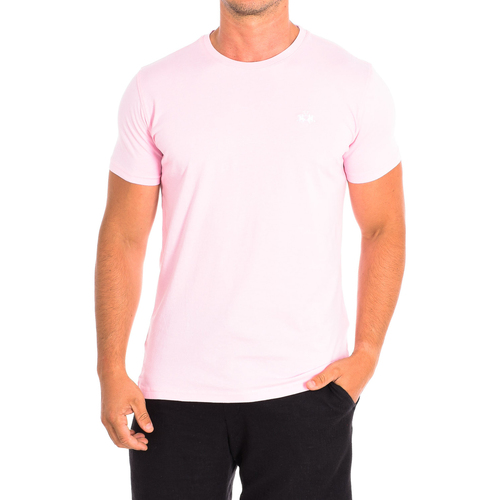 tekstylia Męskie T-shirty z krótkim rękawem La Martina TMR004-JS206-05157 Różowy