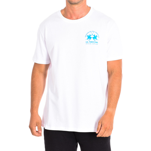 tekstylia Męskie T-shirty z krótkim rękawem La Martina TMR011-JS206-B0640 Biały