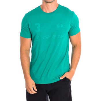 tekstylia Męskie T-shirty z krótkim rękawem La Martina TMR309-JS206-03104 Zielony
