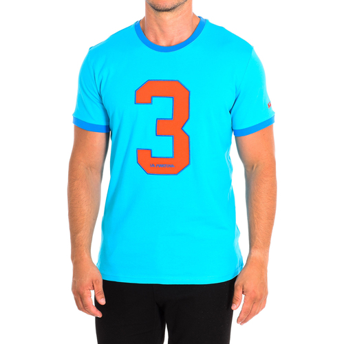 tekstylia Męskie T-shirty z krótkim rękawem La Martina TMR312-JS206-07116 Niebieski