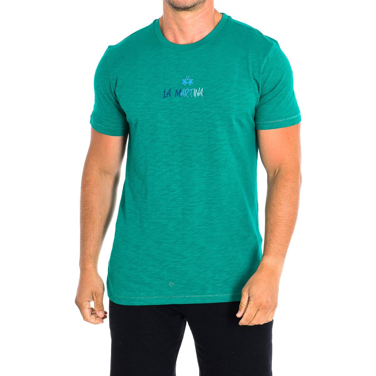 tekstylia Męskie T-shirty z krótkim rękawem La Martina TMR600-JS259-03104 Zielony
