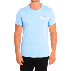 tekstylia Męskie T-shirty z krótkim rękawem La Martina TMR605-JS354-07003 Niebieski