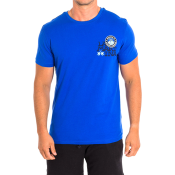 tekstylia Męskie T-shirty z krótkim rękawem La Martina TMR607-JS354-07120 Niebieski