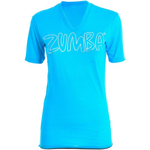 tekstylia Damskie T-shirty i Koszulki polo Zumba Z2T00144-AZUL Niebieski