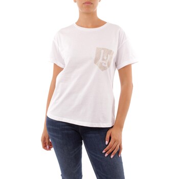 tekstylia Damskie T-shirty z krótkim rękawem Liu Jo WF3079J5923 Biały