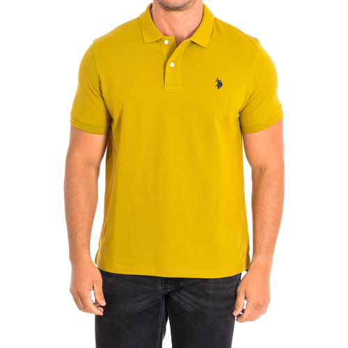 tekstylia Męskie Koszulki polo z krótkim rękawem U.S Polo Assn. 61423-161 Żółty