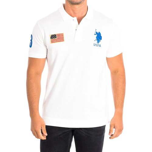 tekstylia Męskie Koszulki polo z krótkim rękawem U.S Polo Assn. 64777-101 Biały