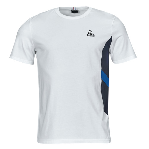 tekstylia Męskie T-shirty z krótkim rękawem Le Coq Sportif SAISON 1 TEE SS N°1 M Biały