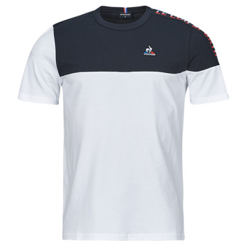 tekstylia Męskie T-shirty z krótkim rękawem Le Coq Sportif TRI TEE SS N°2 M Biały / Marine