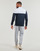 tekstylia Męskie Bluzy dresowe Le Coq Sportif TRI FZ SWEAT N°2 M Marine / Biały