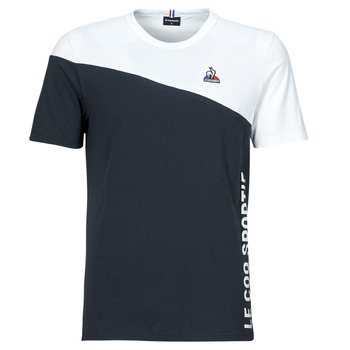 tekstylia Męskie T-shirty z krótkim rękawem Le Coq Sportif BAT TEE SS N°2 M Biały / Marine