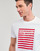 tekstylia Męskie T-shirty z krótkim rękawem Esprit OCS LOGO STRIPE Biały