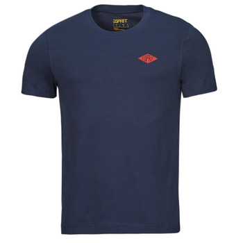 tekstylia Męskie T-shirty z krótkim rękawem Esprit OCS AW CN SSL Marine