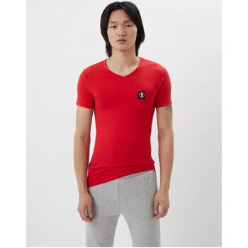 tekstylia Męskie T-shirty z krótkim rękawem Bikkembergs BKK1UTS08SI Czerwony