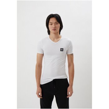 tekstylia Męskie T-shirty z krótkim rękawem Bikkembergs BKK1UTS08SI Biały