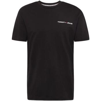 tekstylia Męskie T-shirty z krótkim rękawem Tommy Hilfiger  Czarny