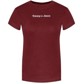tekstylia Damskie T-shirty z krótkim rękawem Tommy Hilfiger  Czerwony