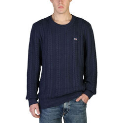 tekstylia Męskie Swetry Tommy Hilfiger dm0dm15059 c87 blue Niebieski
