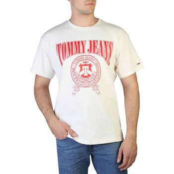 tekstylia Męskie T-shirty z krótkim rękawem Tommy Hilfiger - dm0dm15645 Biały