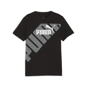tekstylia Chłopiec T-shirty z krótkim rękawem Puma PUMA POWER GRAPHIC TEE B Czarny