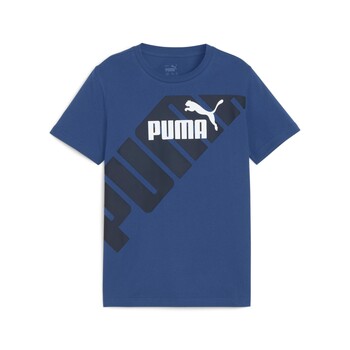 tekstylia Chłopiec T-shirty z krótkim rękawem Puma PUMA POWER GRAPHIC TEE B Niebieski