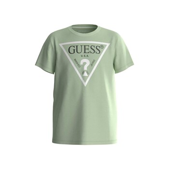 tekstylia Chłopiec T-shirty z krótkim rękawem Guess SHIRT CORE Zielony