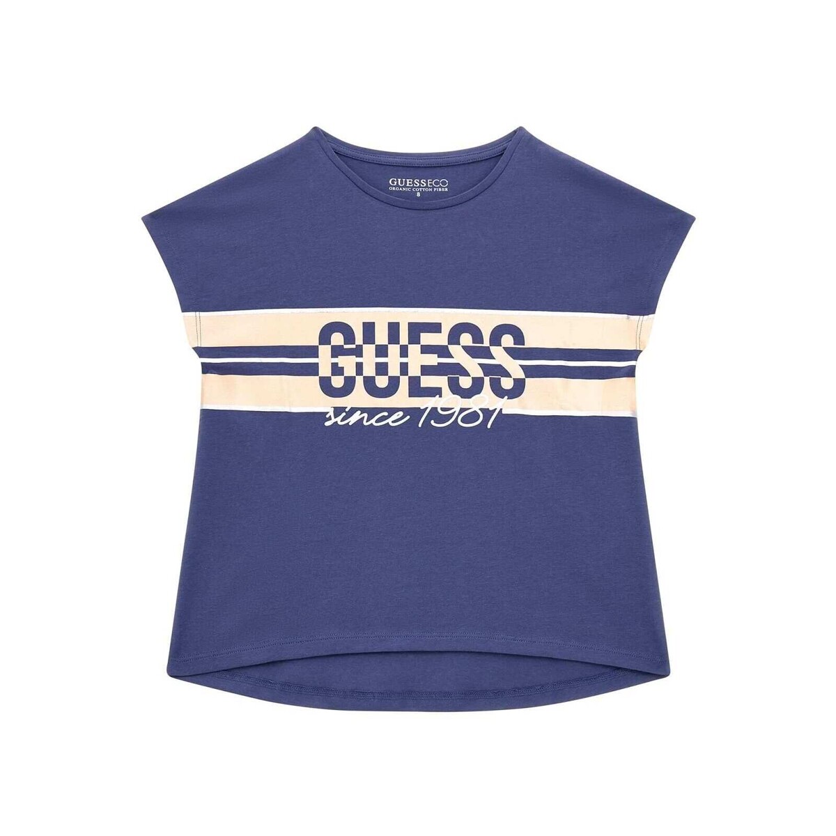 tekstylia Dziewczynka T-shirty z krótkim rękawem Guess SS SHIRT Niebieski