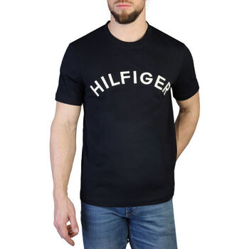 tekstylia Męskie T-shirty z krótkim rękawem Tommy Hilfiger - mw0mw30055 Niebieski