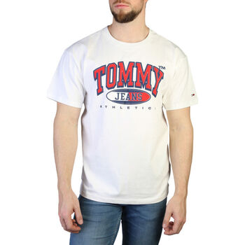 tekstylia Męskie T-shirty z krótkim rękawem Tommy Hilfiger - dm0dm16407 Biały