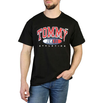 tekstylia Męskie T-shirty z krótkim rękawem Tommy Hilfiger - dm0dm16407 Czarny
