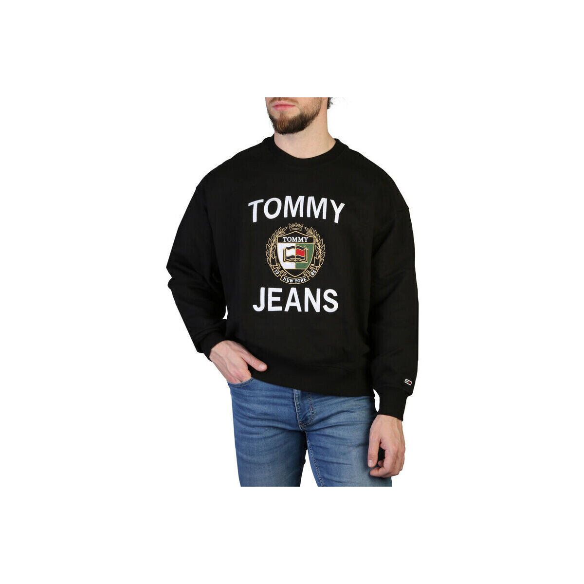 tekstylia Męskie Bluzy Tommy Hilfiger - dm0dm16376 Czarny