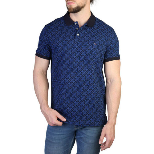 tekstylia Męskie Koszulki polo z krótkim rękawem Tommy Hilfiger mw0mw30806 dw5 blue Niebieski