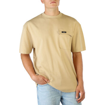 tekstylia Męskie T-shirty z krótkim rękawem Calvin Klein Jeans - k10k109790 Brązowy