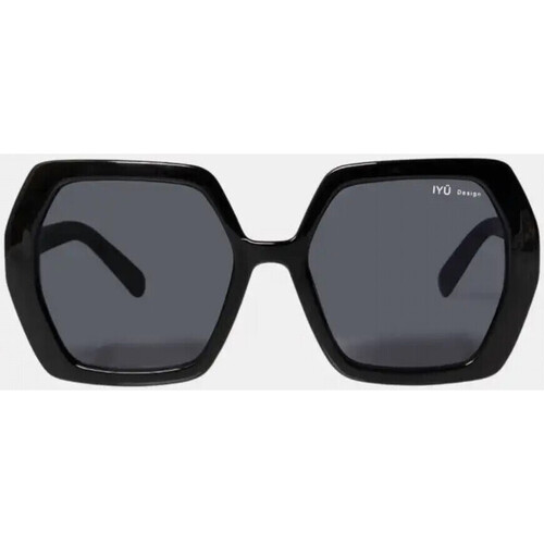 Zegarki & Biżuteria  Męskie okulary przeciwsłoneczne Iyü Design Leonie Czarny