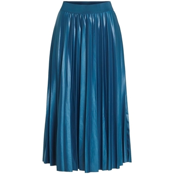 tekstylia Damskie Spódnice Vila Skirt Nitban - Moroccan Blue Niebieski