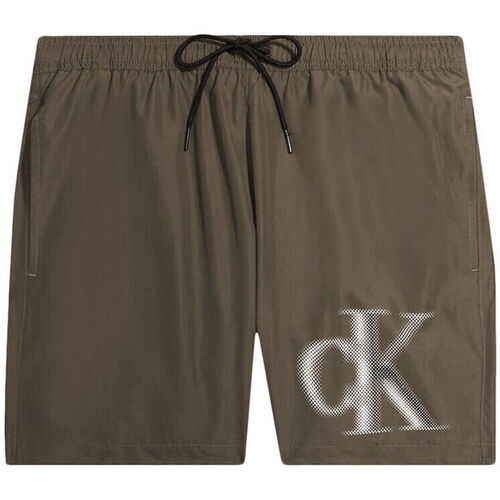 tekstylia Męskie Szorty i Bermudy Calvin Klein Jeans km0km00800-gxh brown Brązowy