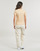 tekstylia Damskie T-shirty z krótkim rękawem Calvin Klein Jeans WOVEN LABEL RIB REGULAR TEE Beżowy
