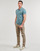 tekstylia Męskie Koszulki polo z krótkim rękawem Calvin Klein Jeans CK EMBRO BADGE SLIM POLO Niebieski