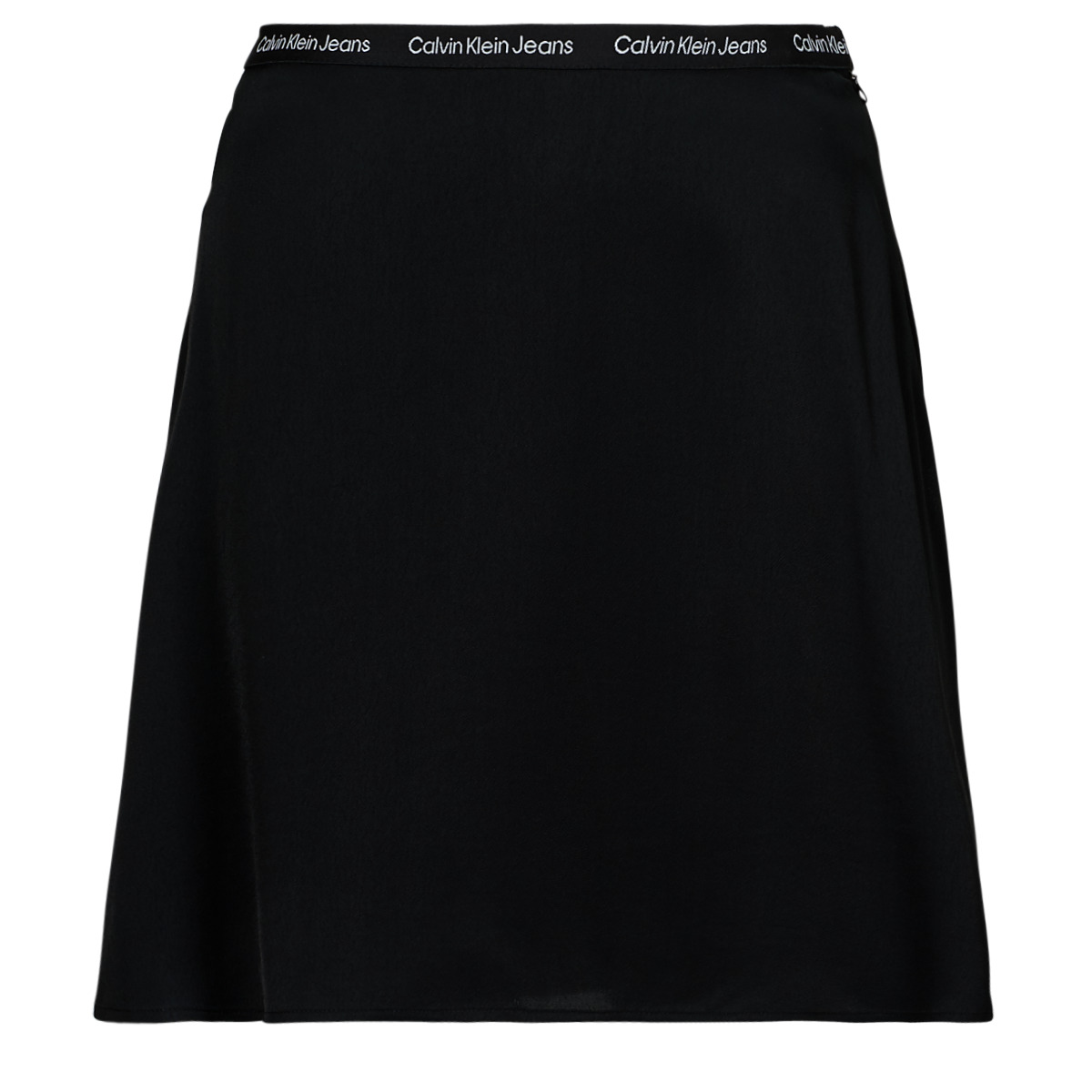 tekstylia Damskie Spódnice Calvin Klein Jeans LOGO ELASTIC SKIRT Czarny