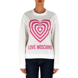 tekstylia Damskie Bluzy Love Moschino W6306 56 E2246 Biały