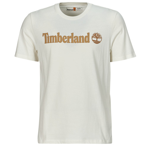 tekstylia Męskie T-shirty z krótkim rękawem Timberland Linear Logo Short Sleeve Tee Biały
