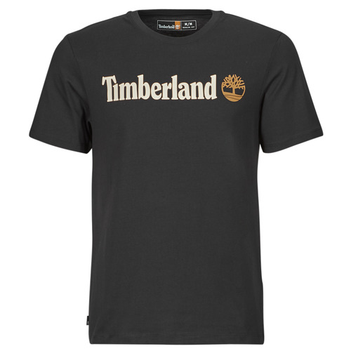 tekstylia Męskie T-shirty z krótkim rękawem Timberland Linear Logo Short Sleeve Tee Czarny