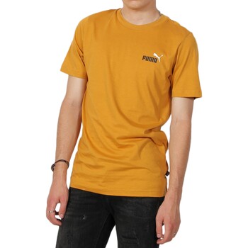 tekstylia Męskie T-shirty z krótkim rękawem Puma 217627 Żółty