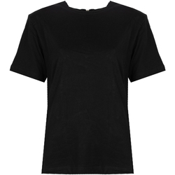 tekstylia Damskie T-shirty z krótkim rękawem Silvian Heach PGP21757TS Czarny